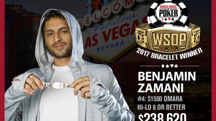 Ben Zamani Wins 2017 World Series of Poker $1,500 Omaha Eight-Or-Better Event