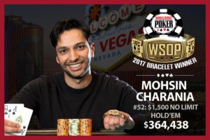 2017 WSOP: Mohsin Charania Wins Poker Triple Crown
