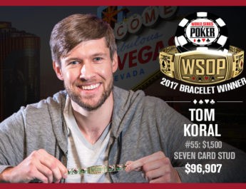 Tom Koral Wins 2017 World Series of Poker $1,500 Stud Event