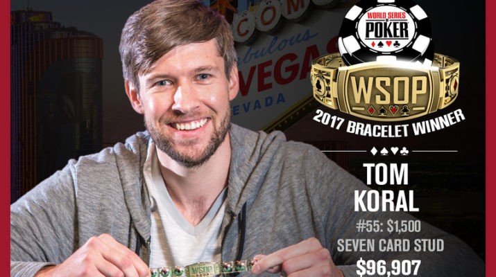 Tom Koral Wins 2017 World Series of Poker $1,500 Stud Event
