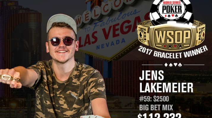 Jens Lakemeier Wins 2017 World Series of Poker $2,500 Mixed Big Bet