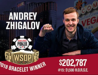 Andrey Zhigalov Wins 2018 World Series of Poker $1,500 H.O.R.S.E. Event