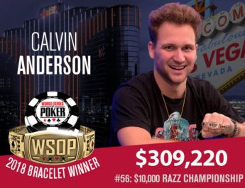 Calvin Anderson Wins 2018 World Series of Poker $10,000 Razz Championship